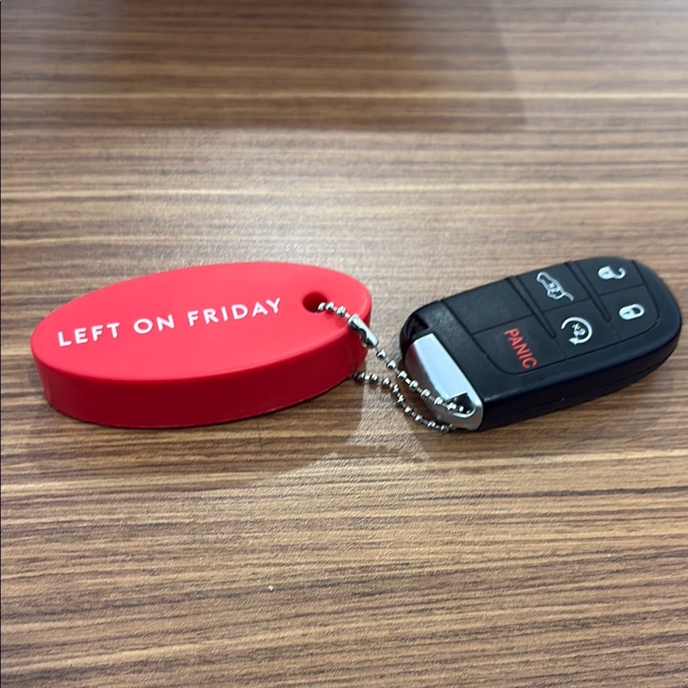 Left on Friday Red Floatable Keychain - Exclusive item LOF